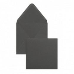 Koperty kolorowe szare (ciemno-szary) 140 x 140 mm 120 g/qm offset bez okna klejenie mokre spiczasta BE2521670