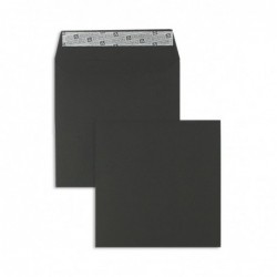 Koperty kolorowe czarne 160 x 160 mm 130 g/qm Colorista bez okna pasek samoklejący prosta klapka 100 BE2520641