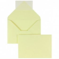 Koperty kolorowe kremowe (kremowy-żółty) 114 x 162 mm (DIN C6) 130 g/qm Colorista bez okna pasek sam BE2521413