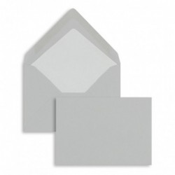Koperty kolorowe szare (lodowo-szary) 114 x 162 mm (DIN C6) 100 g/qm prążkowany (Paperado) bez okna  BE2501513